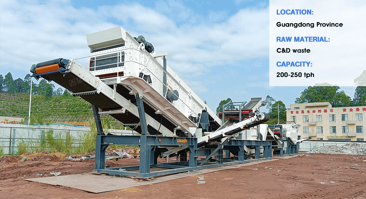 modular crushing and screening plant