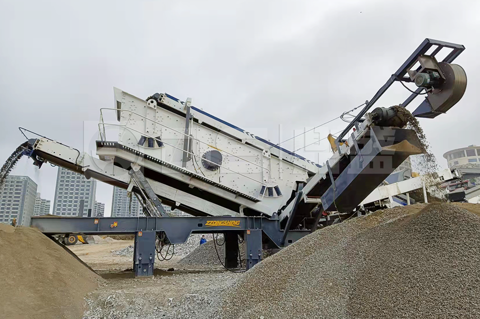 construction waste mobile production line