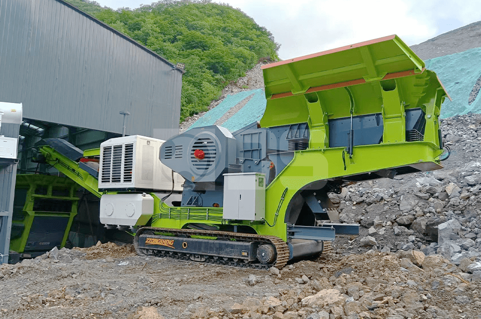 mobile basalt crushing line