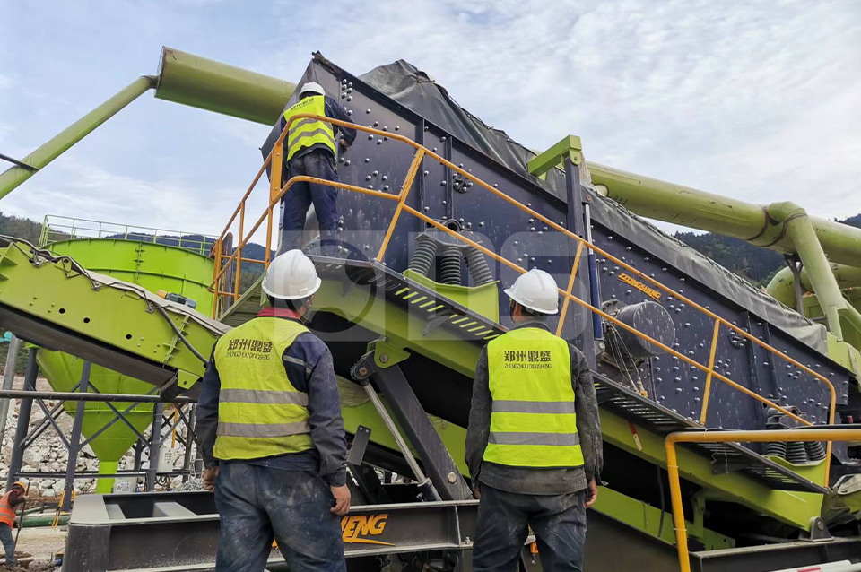 mobile limestone production line