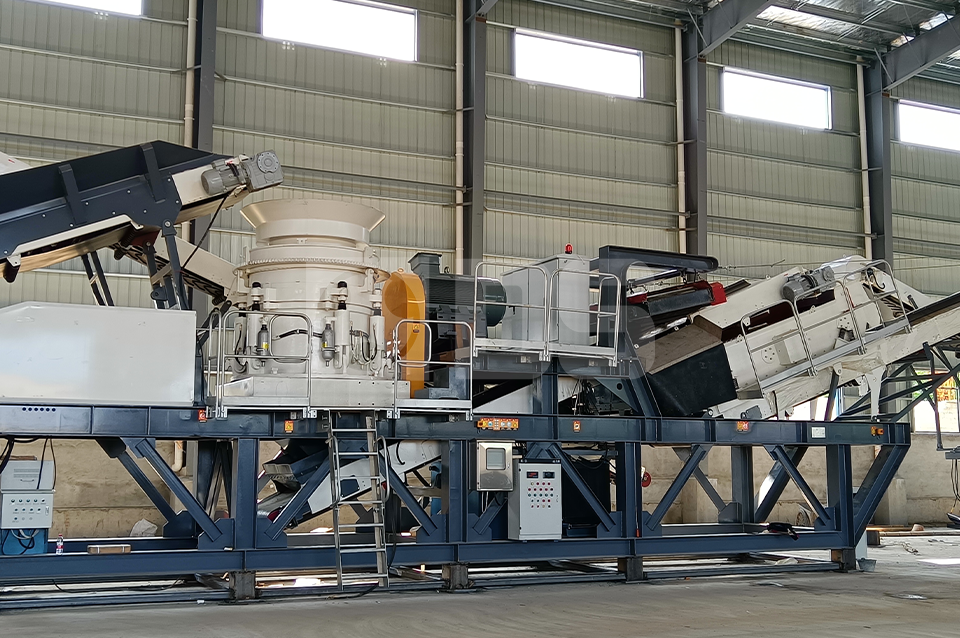 modular hard rock sand making line